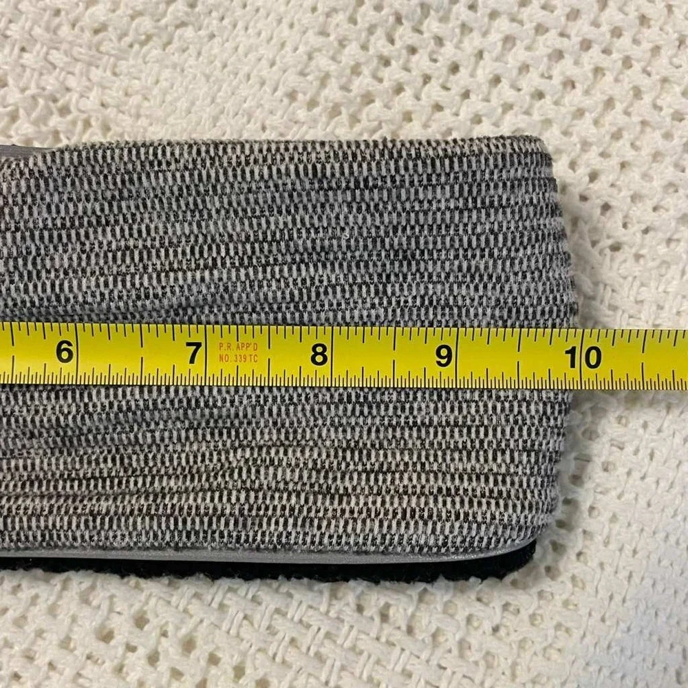 Lululemon Fleece Lined Headband‎ Ear Warmer Grey Black Reflective One Size O/S